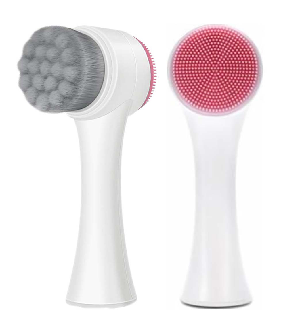 فیس براش دو طرفه سیلیکونی و مویی