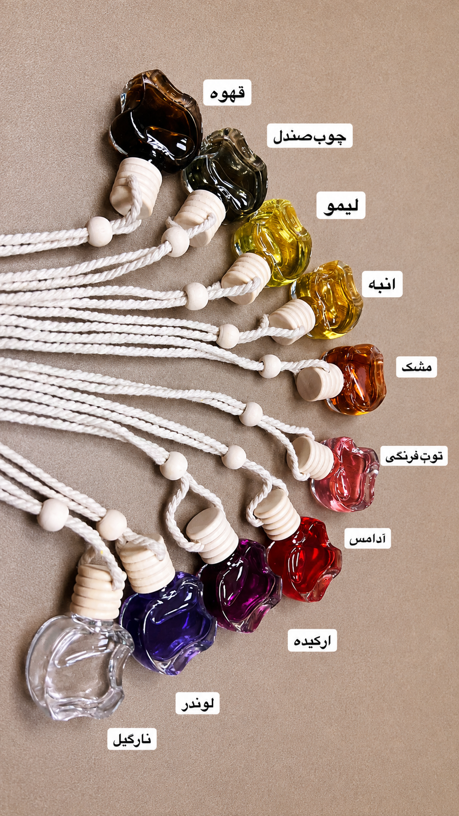 عطر خوشبو کننده ماشین ماشین طرح اپل ۵ میل پک دوتایی